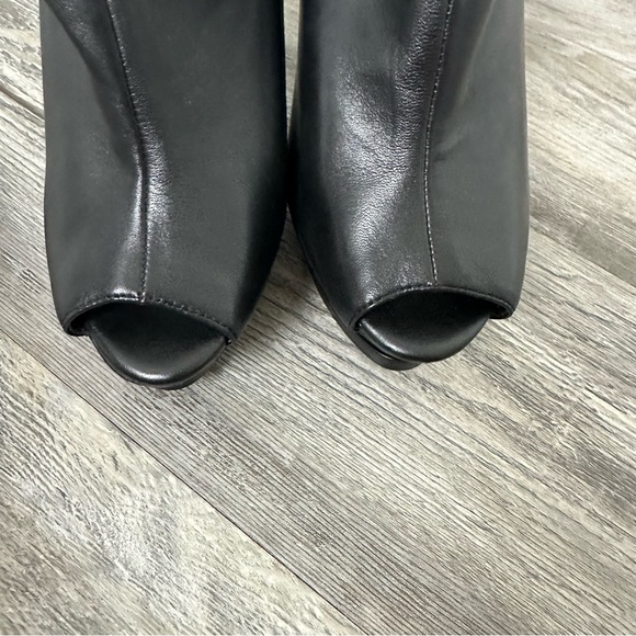 Gianni Bini Leather Open Toe Platform Heels Size 11 - Picture 9 of 10